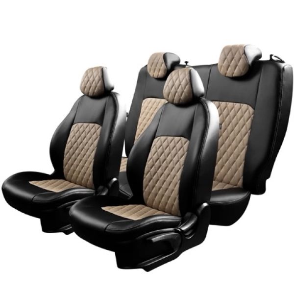 Чехлы Экокожа Турин Ромб на Chery Fora