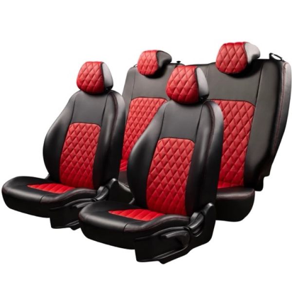 Чехлы Экокожа Турин Ромб на Chery Fora